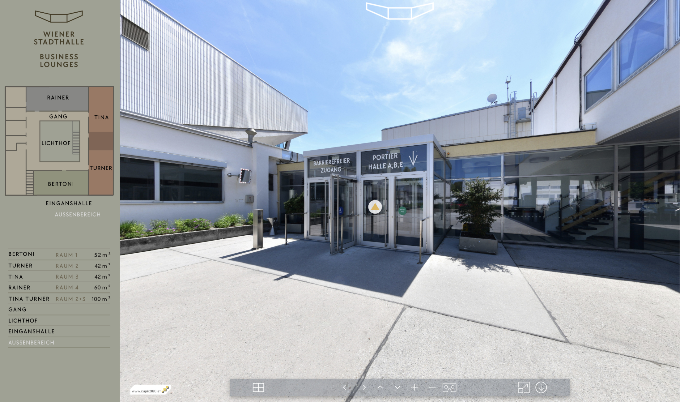 360° Virtuelle Tour Banner Fabrik, Panoramafotografie Österreich