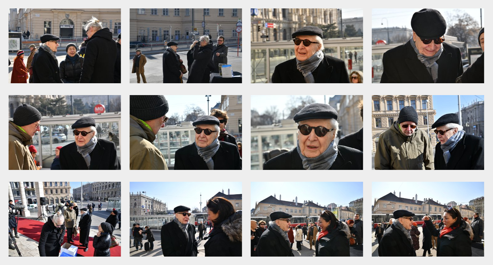 Gerhard Rühm Wort für Wort Eine totale Rezitation der Allgemeinen Erklärung der Menschenrechte Wien, 22.2.2025 Volkstheater & TONSPUR Kunstverein Wien