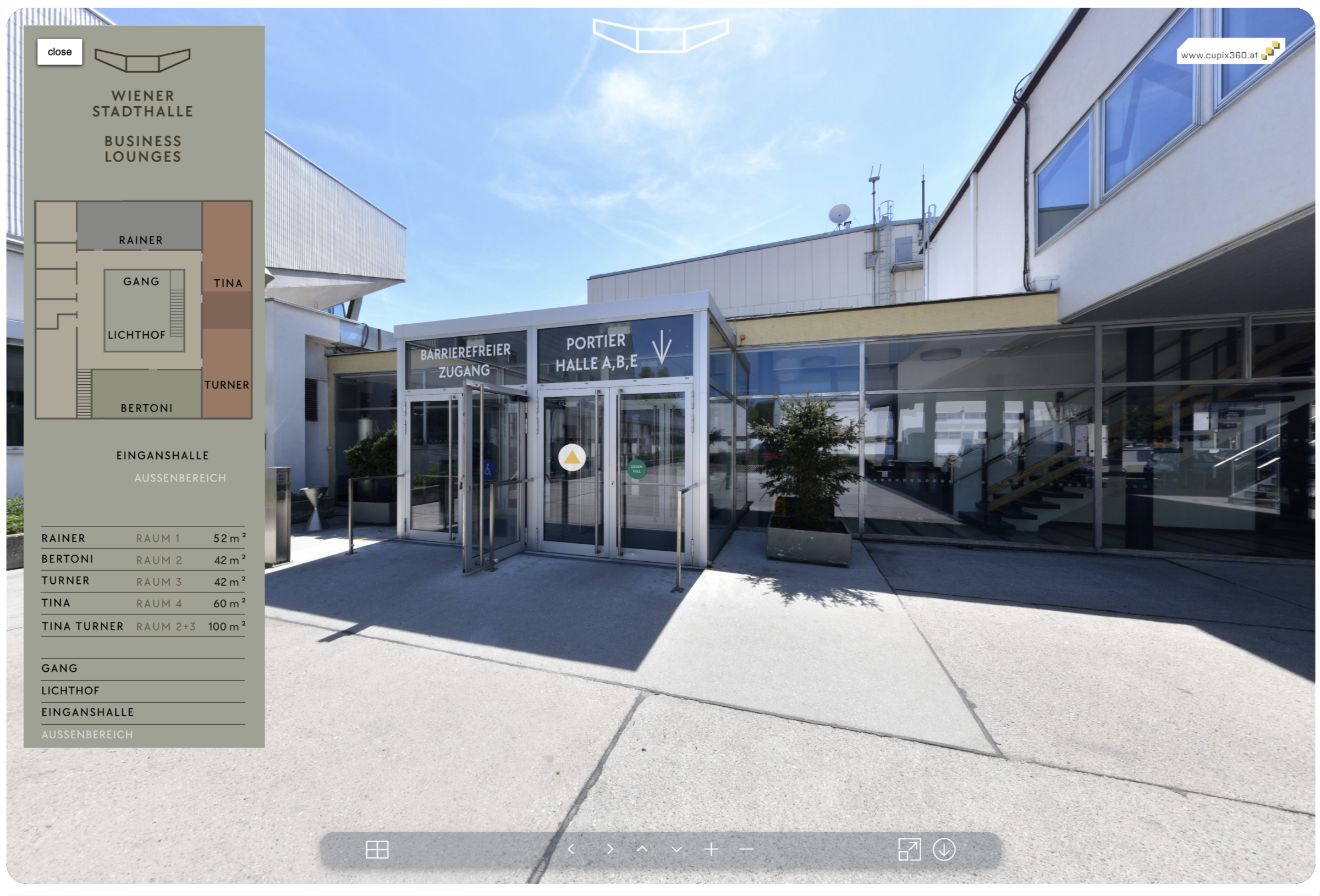 360° Virtuelle Tour Banner Fabrik, Panoramafotografie Österreich